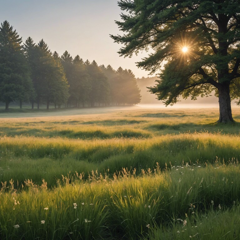 Illustrating the calm and serene start of a day, dawn's melodic awakening uses gradual melodic progressions to symbolize new opportunities and the excitement of morning's first light