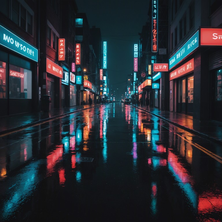 Imagine walking through a misty urban landscape at night, as soft but deep synth layers intertwine with a soulful electric piano. The music captures a sense of introspection and the subtle thrill of secrets whispered under neon lights.