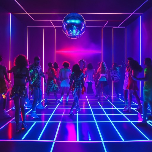 A vibrant, joyful new wave song with infectious rhythms and bright melodies, perfect for igniting a summer dance party. The lively synths and electric guitar riffs create an irresistible groove, making it impossible not to move. The song captures the essence of carefree joy and radiant sunshine, transporting listeners to a bygone era of neon lights and unbridled optimism.