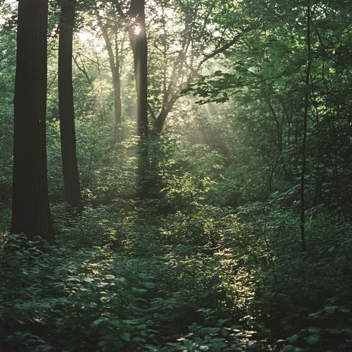 Immerse in the deep calm and peculiar echoes of a primeval woodland as the flute's melody dances through whispering leaves and shadowy undergrowth.