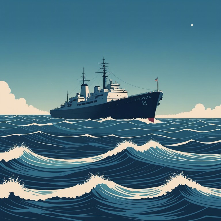 This composition captures the relentless spirit and valor of russian sailors as they navigate through tumultuous seas, symbolizing their formidable presence and indestructibility. The track is driven by robust brass tones and punctuated by rhythmic percussion that mimics the crashing waves against a steadfast vessel.