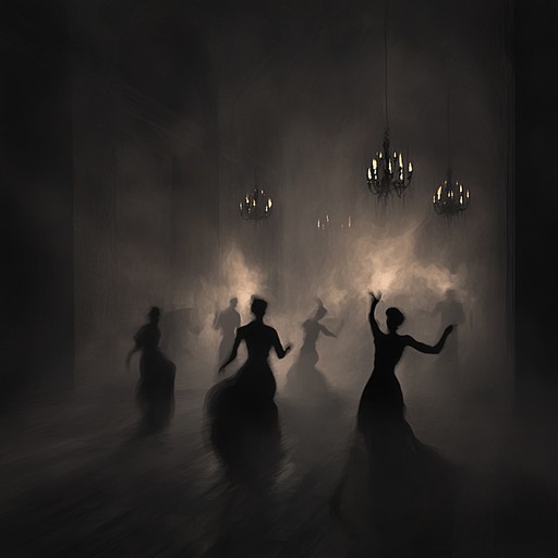 This haunting baroque waltz calls forth ghosts with its ethereal harpsichord and violin. Imagine a spectral ballroom frozen in time, shadows of dancers moving in dim candlelight. The piece starts quietly and builds to a chilling crescendo, drawing listeners into a ghostly dance.