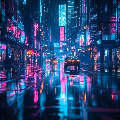 A smooth, reflective disco track featuring lush synthesizers and mellow beats, evoking a dreamy, nostalgic journey through neon drenched cityscapes.