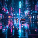 a contemplative stroll through nostalgic neon lit nights.