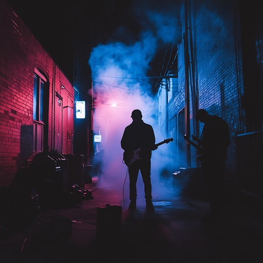 Encapsulate dark city tales with rapped verses and powerful metal guitar, creating a mysterious and electrifying atmosphere. Perfect for an eerie exploration of urban legends.