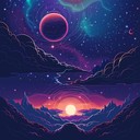 celestial journey with spiritual synthwave soundscape and ethereal elements