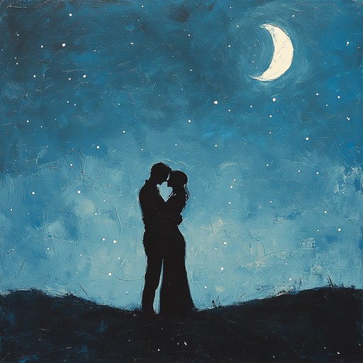 A beautifully crafted instrumental soundtrack with tender piano notes flowing effortlessly, capturing the intimate moments shared between lovers under a starlit sky. Soft strings join in, adding layers of depth and emotion, creating an atmosphere filled with warmth and passion, perfect for a romantic evening or a heartfelt movie scene.