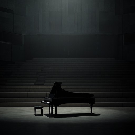 This minimalist piano composition uses sparse, dissonant, and dynamic elements to craft an eerie atmosphere. Subtle yet persistent motives intertwine, engendering a sense of menace and psychological unease that captivates and unsettles the listener.