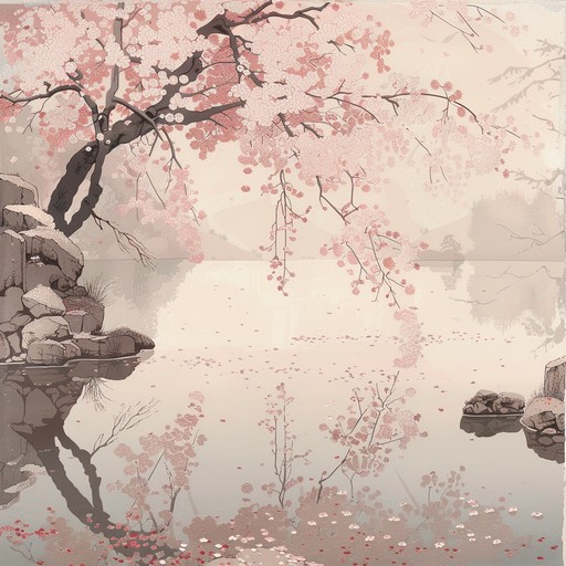 A peaceful instrumental track capturing the essence of quiet moments under cherry blossom trees. Ambient melodies and gentle strumming create a serene space ideal for reflection and tranquility.