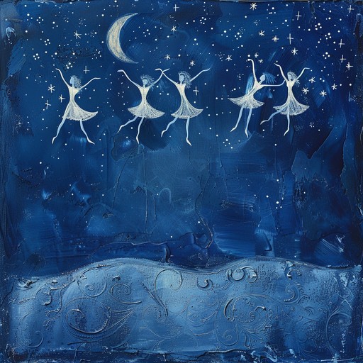 This celestial waltz offers an enchanting serenade of dreamy harmonies that paint vivid pictures of starry skies and moonlit nights. Flowing with ethereal violin and piano melodies, it conjures an atmosphere of otherworldly beauty and tranquil night dreams. The music lets you escape into a serene landscape where fantasy and reality weave seamlessly together. This celestial waltz offers an enchanting serenade of dreamy harmonies that paint vivid pictures of starry skies and moonlit nights. Flowing with ethereal violin and piano melodies, it conjures an atmosphere of otherworldly beauty and tranquil night dreams. The music lets you escape into a serene landscape where fantasy and reality weave seamlessly together.