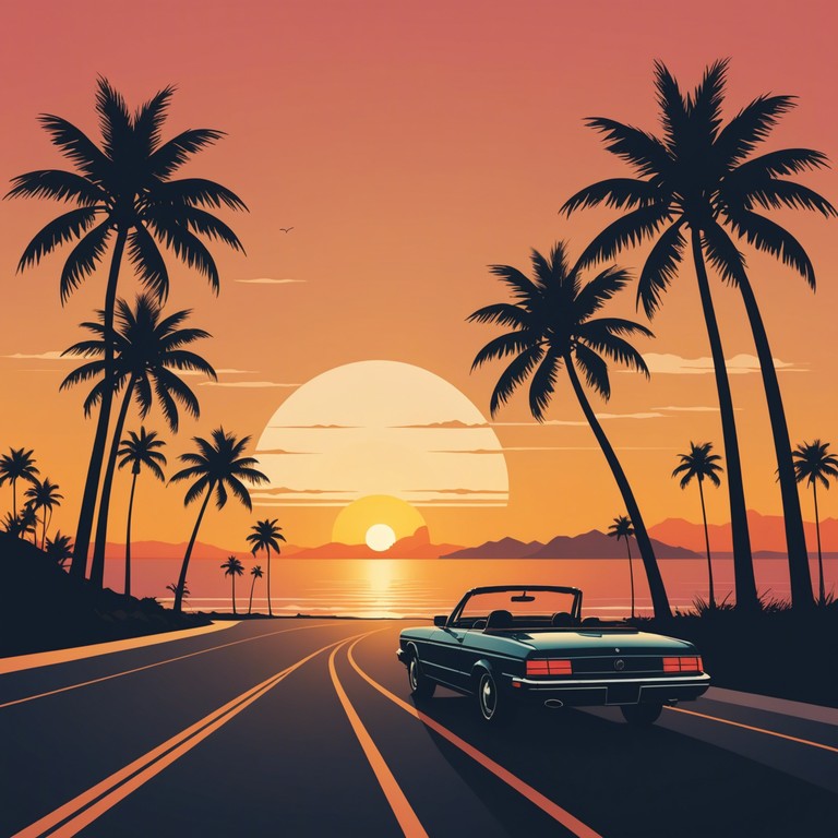 The track embodies an effervescent, carefree atmosphere, perfect for a cruise down the coastline at sunset. Featuring a prominent electric guitar that carries the melody over a hard hitting blend of electronic beats and bass, this instrumental music invigorates with its lively tempo and establishes a feeling of freedom and spontaneity. The juxtaposition of hard electronic elements with melodious guitar work creates a unique sound that's both energizing and liberating.