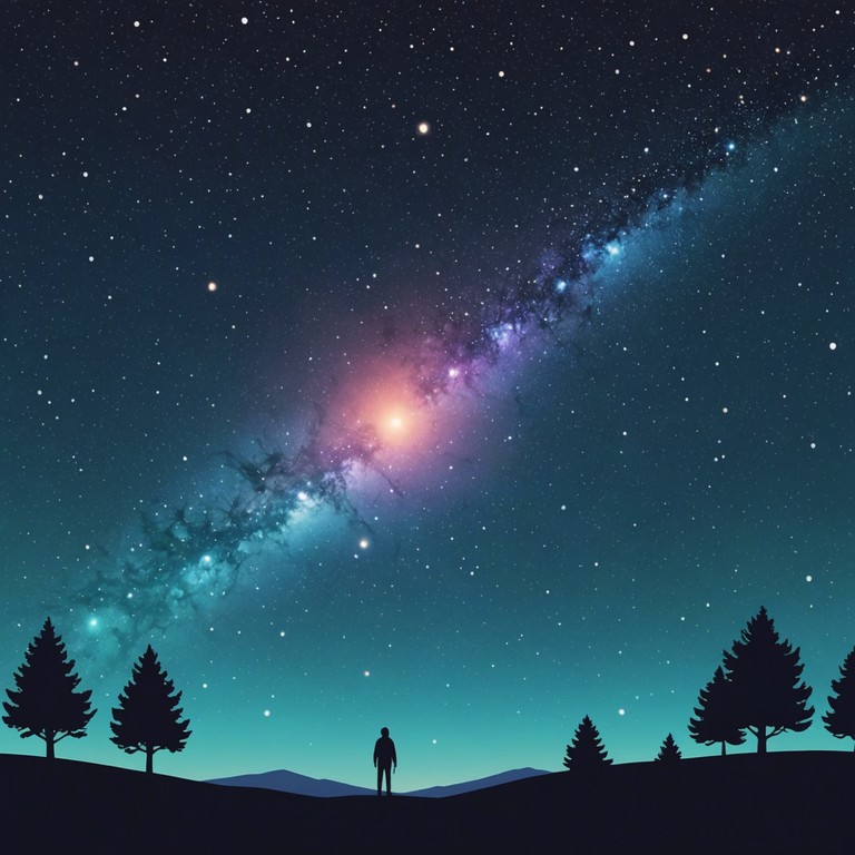 An instrumental journey that encapsulates the essence of traversing through a celestial landscape, filled with pulsating rhythms and ethereal harmonies that echo the vastness of the universe.