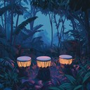calm jungle vibes fused with strong drum lines