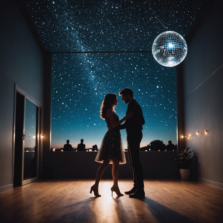 A melodic journey through feelings of love and happiness, boosted by funked up rhythms and sparkling disco tunes that invite listeners to hit the dancefloor while stars twinkle romantically overhead.