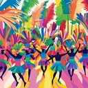 high energy samba rhythms evoke vibrant brazilian carnival atmosphere