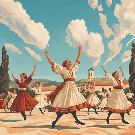 An instrumental piece that combines traditional bulgarian chalga rhythms with modern liberating melodies, evoking feelings of freedom and joy. The song features energetic dance beats and vibrant balkan undertones, creating a celebratory atmosphere.