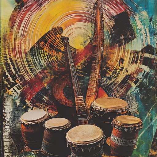 This instrumental piece fuses pulsating african percussion, hypnotic indian melodies, and electronic grooves to create an ecstatic rhythm that compels listeners to dance and celebrate. The track is a vibrant tapestry of sounds that unites diverse musical traditions into a joyful whole.