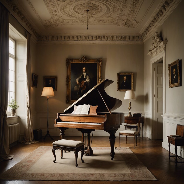 A sophisticated musical journey where each note on the harpsichord draws the listener deeper into a state of reflective nostalgia and bittersweet emotion, complemented by a minimalist melodic structure that accentuates the longing embedded within the baroque influences.