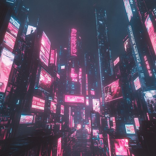 A high energy, cyberpunk instrumental track driven by pulsating beats and futuristic synth soundscapes, creating an atmosphere of confidence and technological prowess. It transports listeners to a neon lit metropolis where every corner pulsates with energy and innovation.