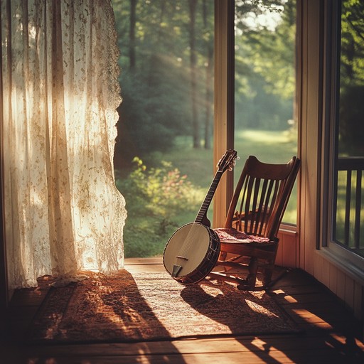 This instrumental track features gentle banjo melodies, soothing guitar strums, and soft fiddle harmonies, capturing the peaceful and laid back vibe of a summer day spent on a porch, basking in the warmth and tranquility.