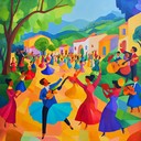 latin inspired instrumental with joyful rhythmic dance beats