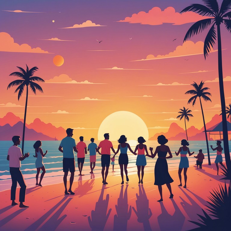 This track features a vibrant mix of electronic grooves and world music influences, ideal for capturing the lively spirit of a summer sunset party. Ambient sounds merge with rhythmic beats to create a dance inducing, feel good musical journey.