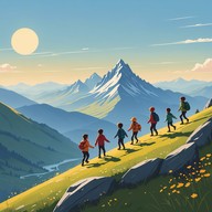 bring children into an enchanted morning trek