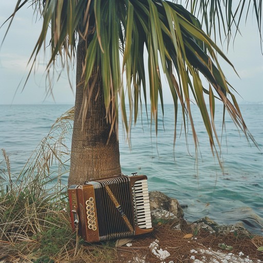 A poignant cumbia piece featuring sorrowful melodies carried by the accordion, backed by tender percussion and soft bass lines. The music evokes deep emotions of sadness and nostalgia, transporting listeners to a tropical setting where memories and heartache intertwine. The gentle grooves create a reflective atmosphere, perfect for moments of introspection and wistful longing.