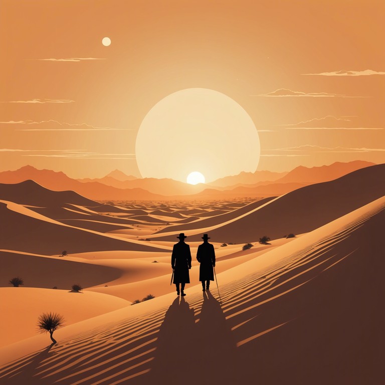 In this track, an oud softly plays as serene melodies mimic the quiet, pre dawn moments in a tranquil desert landscape. The music gradually incorporates gentle middle eastern percussion sounds that echo like whispers bouncing off sand dunes, building a sense of ancient stories being told in the cool morning air.