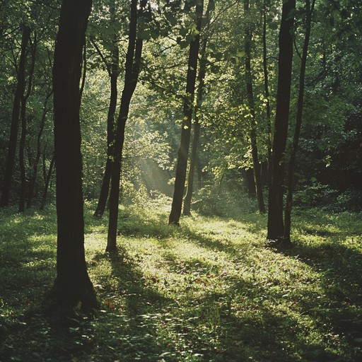 This serene contemporary classical piece captures the calming essence of a peaceful forest. Instrumental passages on the solo piano flow softly like a gentle breeze through the trees, evoking images of dappled sunlight and serene woodland paths. Ideal for moments of reflection and relaxation.