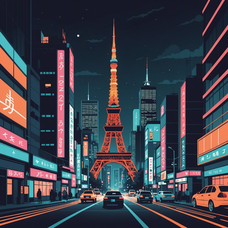 Envision a soaring journey through tokyo's electrified, neon nightscape, where vibrant beats and catchy melodies blend to capture the city's dynamic pulse. This song translates the bustling urban life into a symphony of sound.