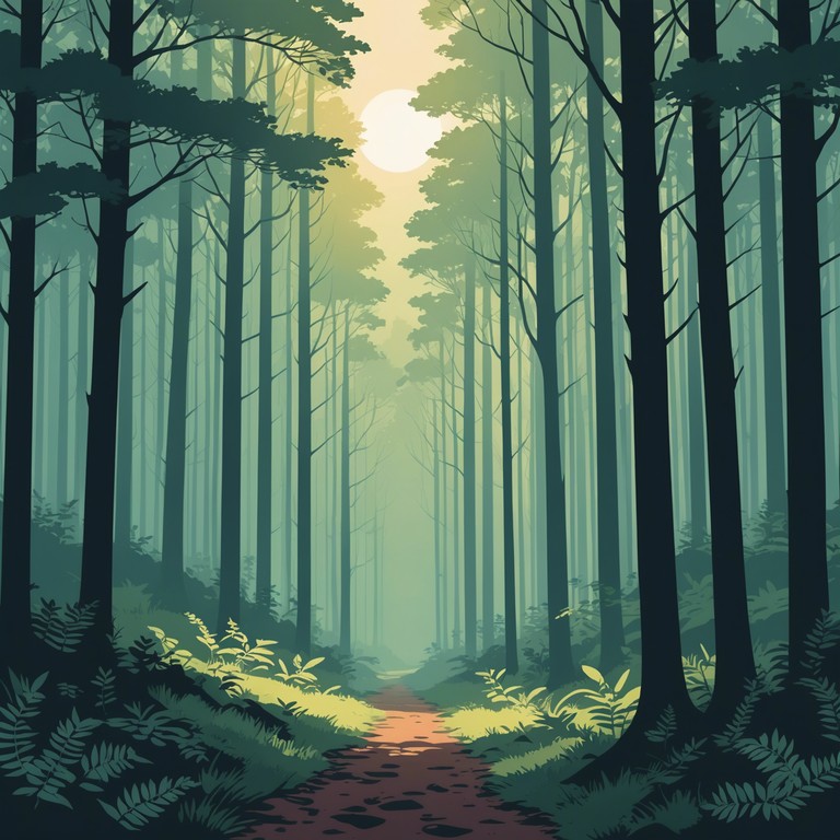 A serene musical journey that mimics a tranquil stroll through an ancient forest. The composition intertwalls naturally occurring sounds like bird calls and running water with ethereal and synthesized textures, creating a hybrid soundscape that feels both organic and inventive. At its heart, the electronic environment evolves slowly, inviting deep relaxation and contemplation.