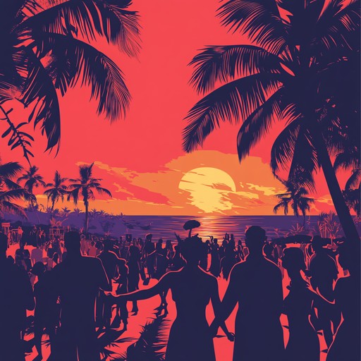 This instrumental track encapsulates the spirited energy of a caribbean sunset celebration, with engaging steel drum rhythms that inspire movement and joy. Imagine a festive gathering on the beach, where the music compels everyone to dance and rejoice under the setting sun.