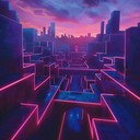 anxious cyberpunk soundscape with pulsating futuristic vibes.