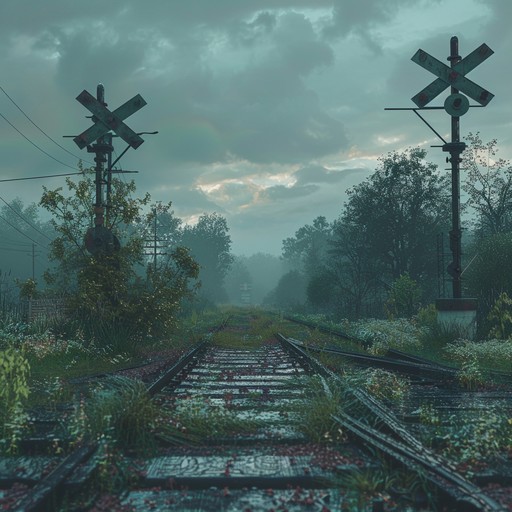 A dark americana track featuring haunting guitar tones that evoke ghostly images of an abandoned railroad town. The piece creates a deeply unsettling atmosphere, filled with an anxious tension that captures the essence of eerie small town legends.