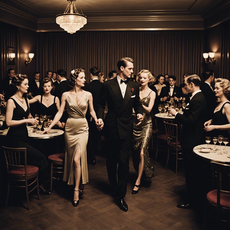 This track encapsulates the essence of an electrifying night out in a bustling metropolitan area during the golden age of cabaret. The song blends traditional cabaret elements with a hint of modern flair, providing a lively and immersive auditory experience that evokes the glamour and dynamism of city life.