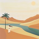 hypnotic waltz evoking tranquil exotic desert landscapes