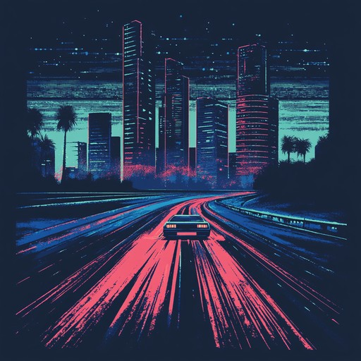 Feel the adrenaline rush as this energetic synthwave track propels you through a digital nocturne of speeding lights and endless highways. Synth textures blend with powerful beats to create an atmosphere of excitement and futuristic adventure.