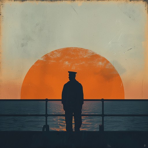 A heartwrenching instrumental capturing the solemn farewell of a russian sailor as he gazes back at his homeland from the deck of a ship, with the haunting tones of the accordion weaving through the background. The composition embodies the deep sense of longing and nostalgia, drawing listeners into the emotional journey of separation and memory.