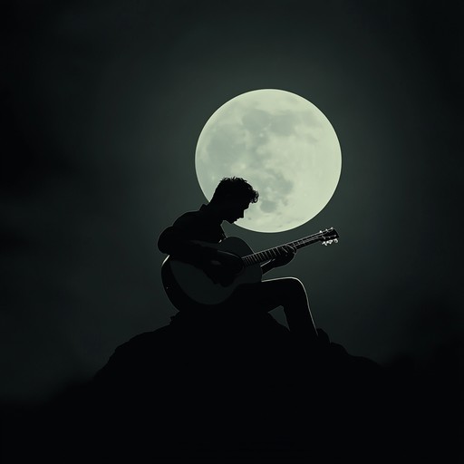 Echoing softly through a tranquil bedroom, guitar chords sing under the moon's gentle light. The melodies evoke tender memories and create a peaceful, nostalgic atmosphere, perfect for introspective moments