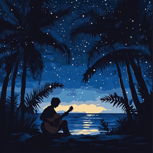 A sultry rumba featuring hypnotic rhythms that stir the heart and soul, characterized by passionate and fluid guitar lines, warm percussion, and evocative melodies that dance gracefully under the moonlit night. The enchanting interplay of instruments captures the essence of intimate, romantic evenings in a tropical setting.