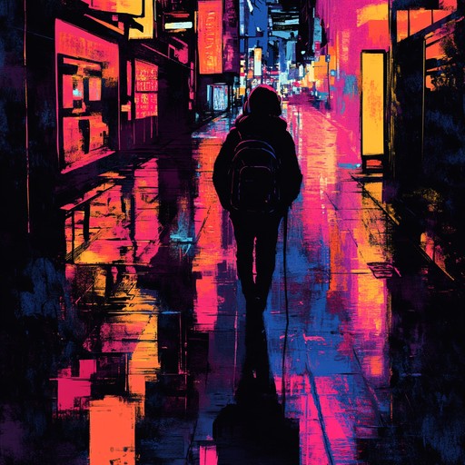 An instrumental lofi track that blends mellow beats with energetic melodies, capturing the essence of a city alive at night. Smooth rhythms and warm harmonies evoke images of neon lights reflecting off wet pavement, creating a serene yet vibrant atmosphere perfect for late night relaxation.