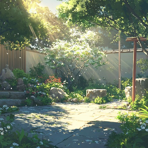 A melodic and tranquil piece that captures the serenity of a peaceful afternoon in an anime setting. Soft piano melodies drift effortlessly over a backdrop of gentle strings and subtle wind chimes, creating a calming and serene atmosphere. Perfect for moments of introspection or relaxation in an anime narrative.