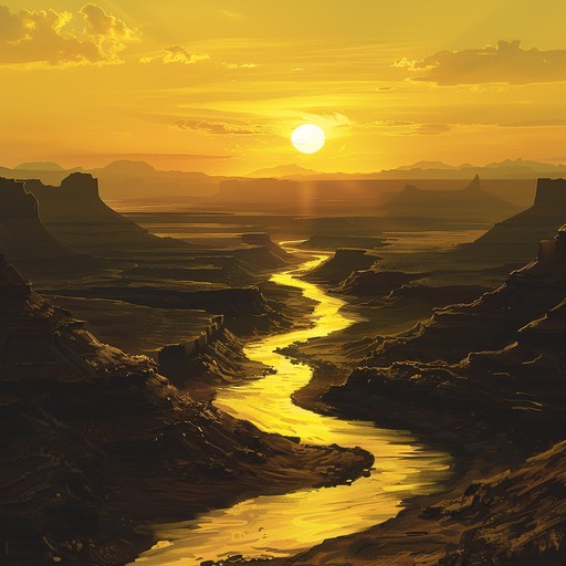 Inspired by the serene beauty of a sunlit canyon, this track blends soft rock elements with a peaceful atmosphere, creating a soothing auditory journey through nature's whispers and echoes. The music carries a gentle flow, mimicking the calm movement of a breeze through a canyon, providing a serene backdrop for relaxation or contemplation.