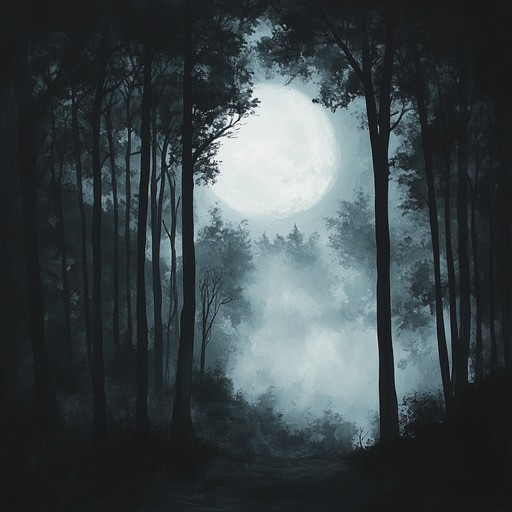 Imagine wandering through a moonlit forest, where ethereal whispers and haunting melodies weave through the trees, creating a sense of curiosity and suspense; this instrumental piece, featuring a ghostly theremin, evokes an eerie and mysterious atmosphere, filled with intrigue and hidden secrets