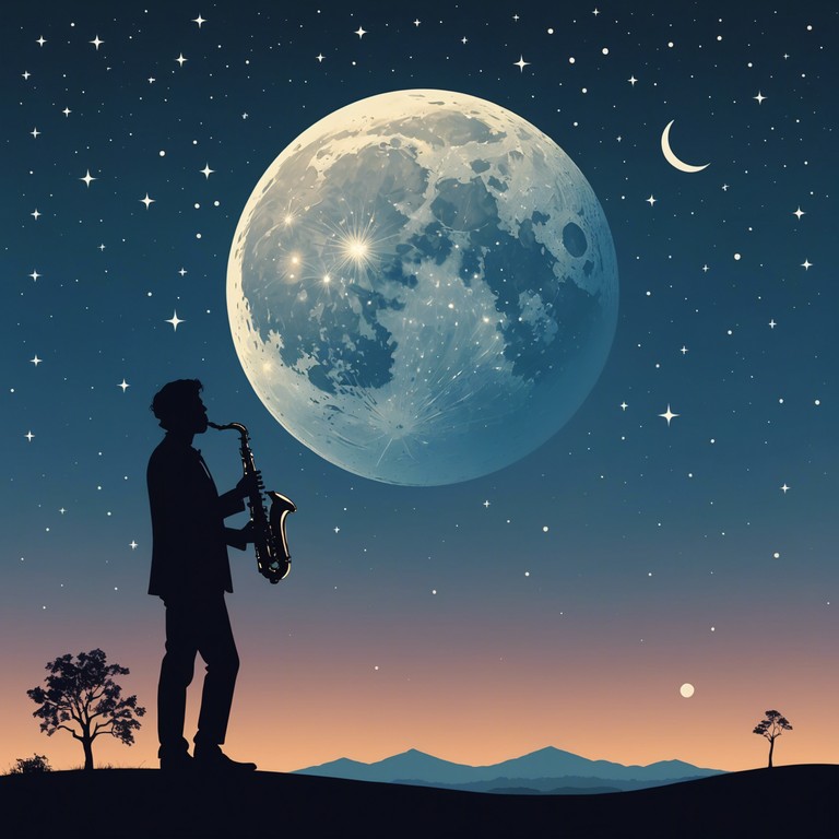 This track evokes a poignant journey through a serene and introspective night, where soft jazz sounds blend perfectly with the quiet of a moonlit atmosphere. The gentle saxophone leads you through a heartfelt reflection of past memories and quiet moments of solitude.