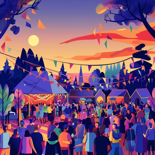 Immerse yourself in the vibrant and lively atmosphere of a finnish summer fiesta with this buoyant suomipop track. Filled with vivid synths, punchy beats, and a contagious melody, it's a celebration of joy, warmth, and carefree nights dancing beneath the twilight sky.