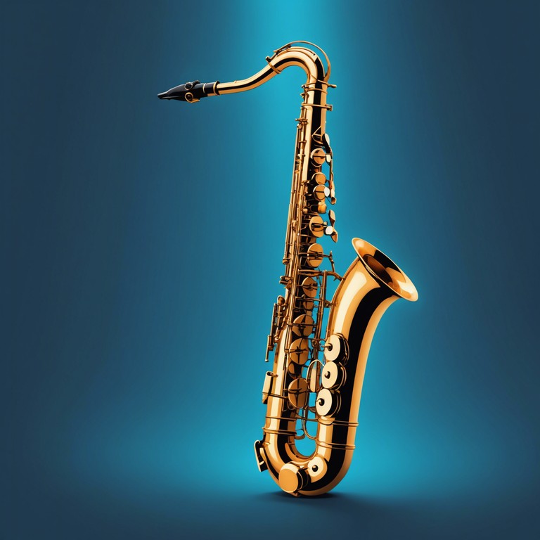 A torch lounge composition featuring a saxophone that traverses the spectrum of deep emotions, from melancholic introspection to a soothing, loving serenade, reflecting a quiet evening alone with one's thoughts.