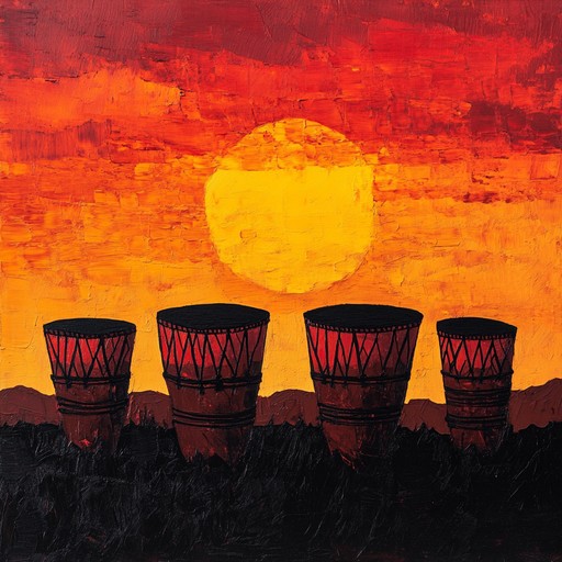 An electrifying composition that fuses traditional tribal percussion with modern soundscapes, primal pulse awakening channels the raw energy of ancient rituals. The driving beats and pulsating rhythms immerse the listener in a transcendent experience, awakening primal instincts and connecting the modern soul to ancestral roots.