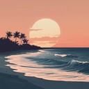 a calming reggaeton piece featuring soft tropical instrumentals.